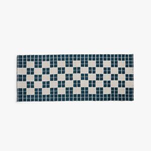 Parachute - 1'6"x5' Cotton Tile Bath Runner Cove - Parachute Blue
